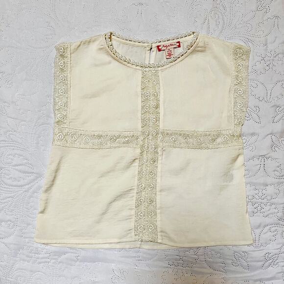 NWOT Ruby & Bloom Lace Blouse Size 7/8 - Picture 2 of 10
